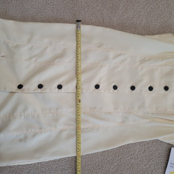 Zoda Womens Size 10 Yellow Pinup 50s  Bold Button Up Sheath Dress - Picture 3 of 12